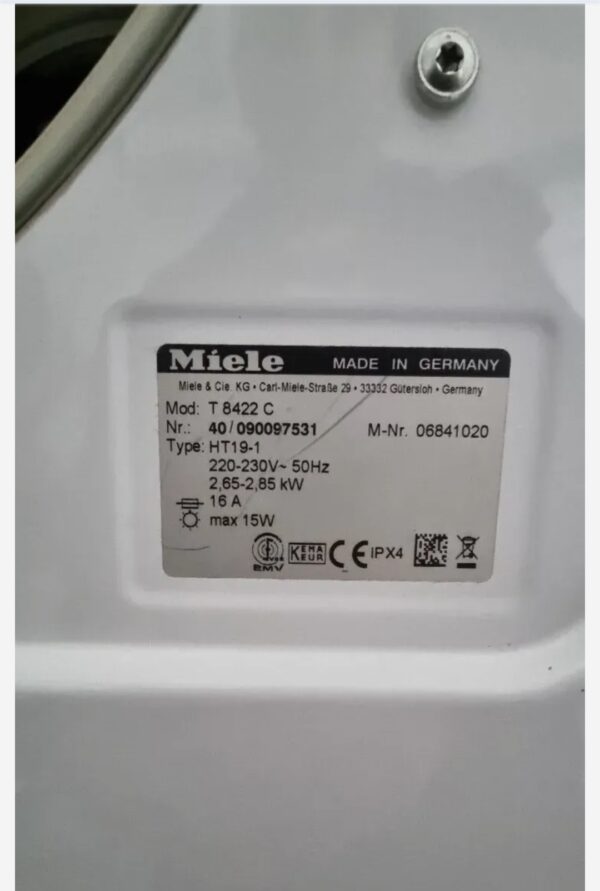 "Miele - professional PT 5135c", masina za susenje vesa, 7 kg, garancija 6 meseci - Image 2