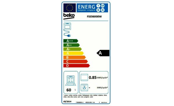 BEKO FSS 56000 W, RINGLE, 50 CM, 5 GODINA GARANCIJA, CEKOVIMA NA 6 RATA, PREVOZ UKLJUCEN U CENU - Image 2