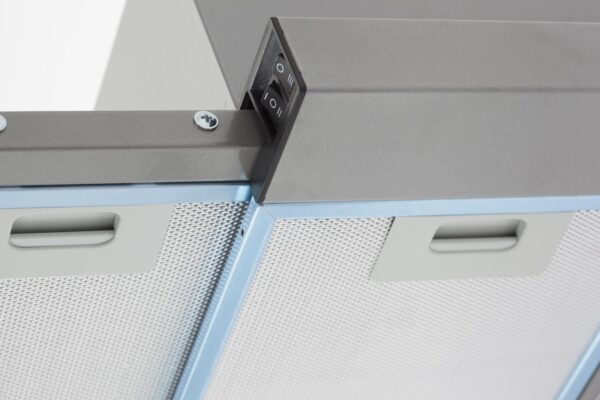 DAVOLINE TELESCOPIC HOOD ESSE PLUS, 60 CM, GREY/INOX, 1 MOTOR, LED, GARANCIJA 5 GODINA, CEKOVIMA NA 6 MESECI - Image 4