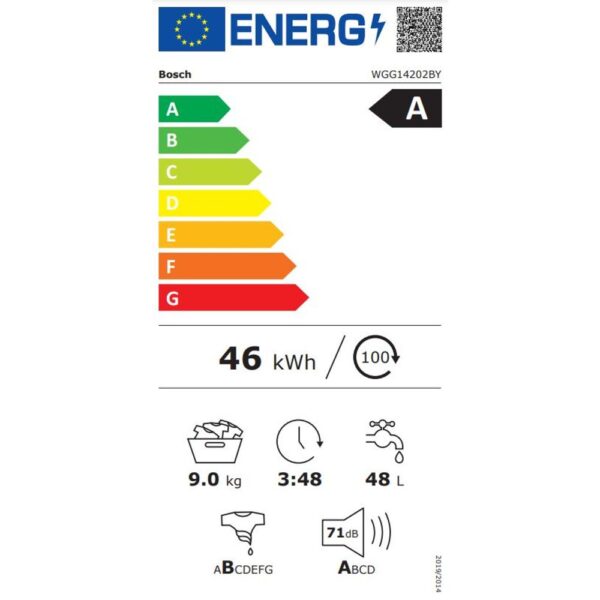 BOSCH WGG14202BY ,Serie 6, 9KG, 1200RPM, A KLASA, CEKOVIMA NA 6 RATA, PREVOZ URACUNAT U CENU - Image 4