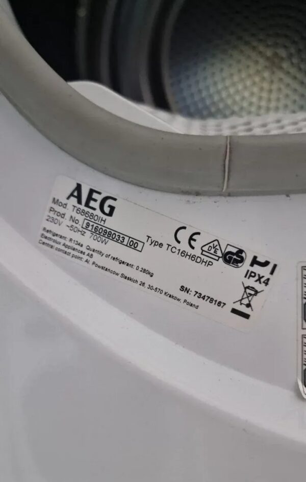 "Aeg - lavatherm", Toplotna Pumpa, 8 kg, A+++, 700W potrosnja, garancija 6 meseci - Image 5