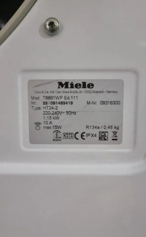 "Miele edition 111", polovna masina za susenje vesa, toplotna pumpa, 1-8 kg, A+++, VRHUNSKI UREDJAJ, GARANCIJA 6 MESECI, MOGUC PREVOZ - Image 4