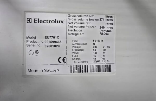 "Electrolux", zamrzivac, 271l, 155cm, garancija 6 meseci, prevoz ukljucen u cenu - Image 2