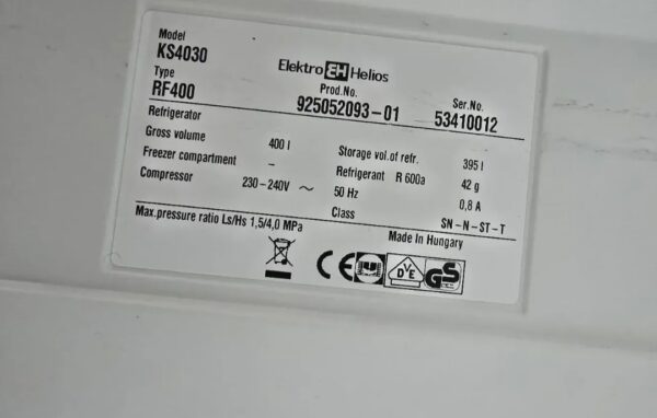 "ElektroHelios", polovni frizider, 395l, 185 cm, garancija 6 meseci, prevoz uracunat u cenu - Image 4