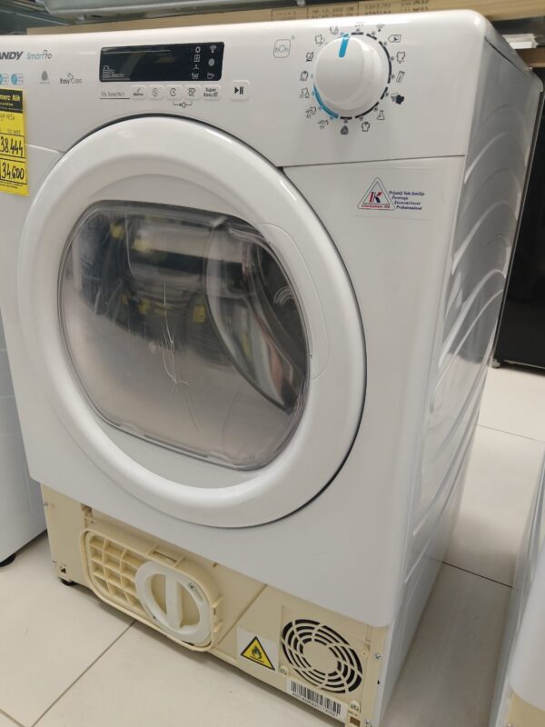 Nova masina za susenje vesa sa estetskim ostecenjima "Candy CSOE H9A2DE-S ss0025", 9kg, Toplotna Pumpa, Wi-Fi, A++, garancija 25 meseci, prevoz ukljucen u cenu - Image 6