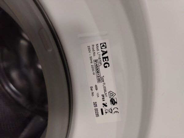 Polovna veš mašina "AEG ", kapacitet 7 kg, 1600rpm,  A+++, LED, garancija 6 meseci, prevoz uključen u cenu. - Image 3