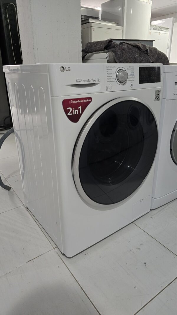 Polovna kombinovana mašina "LG – DirectDrive", 8kg pere / 5kg suši, Inverter, 1400 rpm, garancija 6 meseci, prevoz uključen u cenu. - Image 3