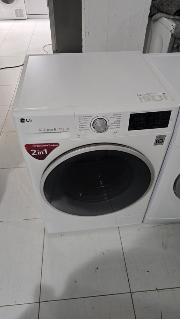 Polovna kombinovana mašina "LG – DirectDrive", 8kg pere / 5kg suši, Inverter, 1400 rpm, garancija 6 meseci, prevoz uključen u cenu. - Image 4
