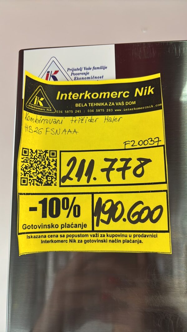 Nov americki frizider "Haier" sa estetskim ostecenjima, 750l, No Frost, Inverter, LED, 4 vrata, garancija 25 meseci - Image 21