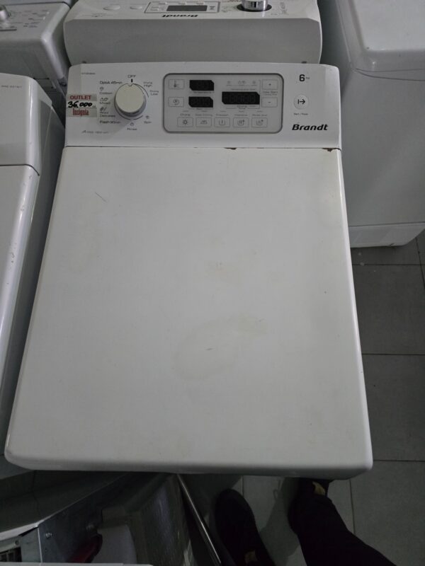 Polovna masina koja susi i pere sa punjenjem odozgo marke " Brandt",  45 cm, 7/5, 1400rpm, garancija 6 meseci, prevoz ukljucen u cenu