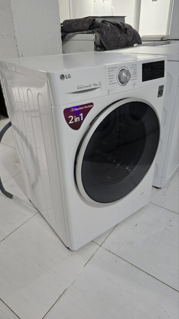 Polovna kombinovana mašina "LG – DirectDrive", 8kg pere / 5kg suši, Inverter, 1400 rpm, garancija 6 meseci, prevoz uključen u cenu. - Image 2