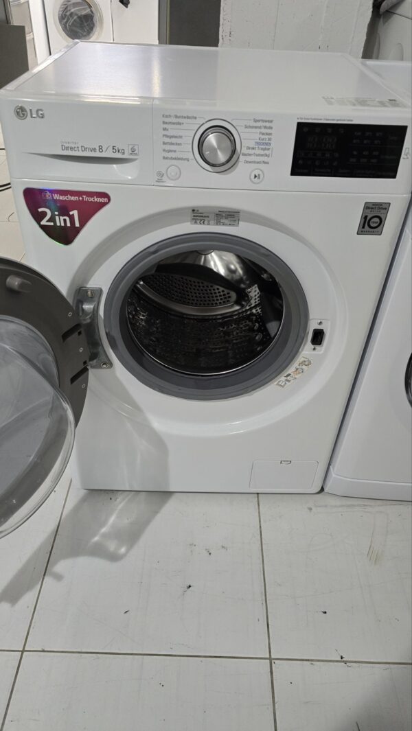 Polovna kombinovana mašina "LG – DirectDrive", 8kg pere / 5kg suši, Inverter, 1400 rpm, garancija 6 meseci, prevoz uključen u cenu. - Image 5