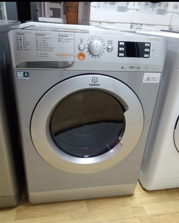 Nova kombinovana masina " Indesit", 9kg pere/ 6kg susi, 1400rpm, A klasa, siva, garancija 25 meseci, prevoz ukljucen u cenu