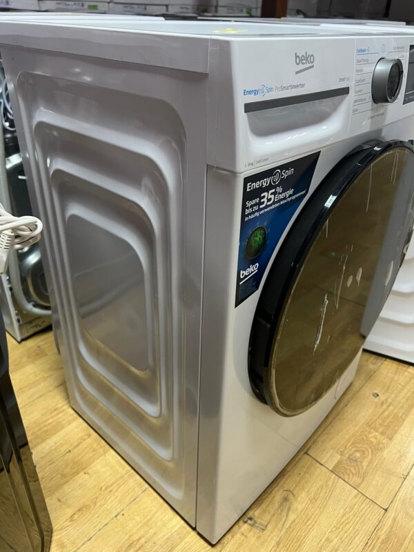 "Beko", nova veš mašina sa blagim estetskim ostecenjima, 1 -8 kg, 1400 obrtaja, inverter motor, 25 meseci garancije, prevoz uključen u cenu. - Image 3