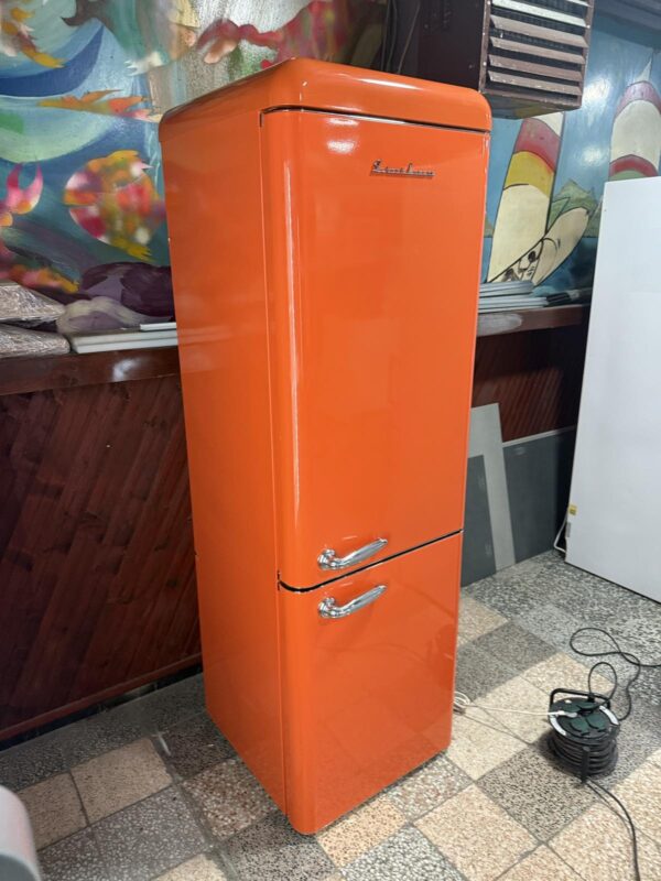 "SCHAUBLORENZ", GERMANY, polovan Orange Retro kombinovani frižider, 188 cm, prevoz ukljucen u cenu - Image 2
