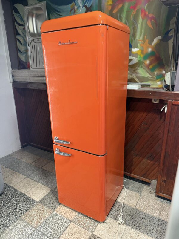 "SCHAUBLORENZ", GERMANY, polovan Orange Retro kombinovani frižider, 188 cm, prevoz ukljucen u cenu - Image 9
