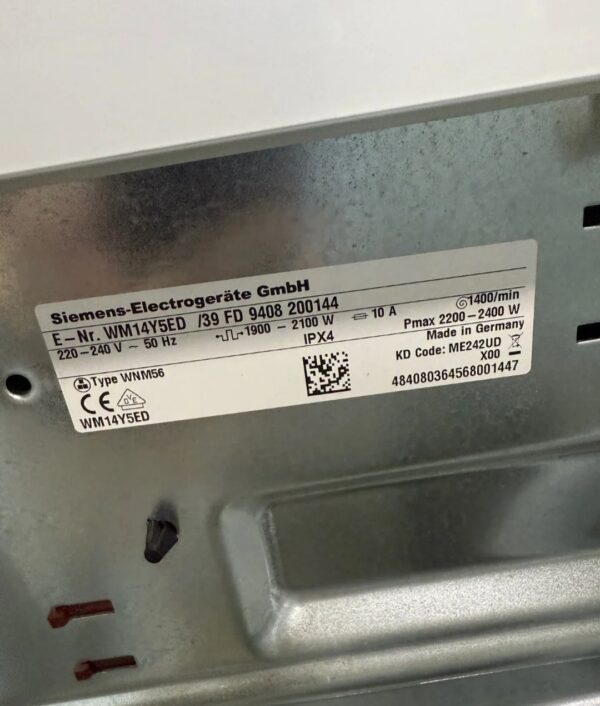 "SIEMENS", GERMANY, polovna ves masina, iQ800, 8kg, 1400obrtaja, extra dobra, prevoz ukljucen u cenu - Image 3