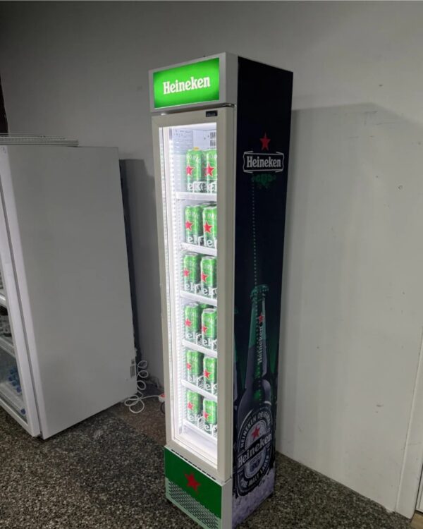"HEINEKEN", GERMANY, Ultra Slim vitrina, 36 širina, PERFEKTNA, prevoz ukljucen u cenu