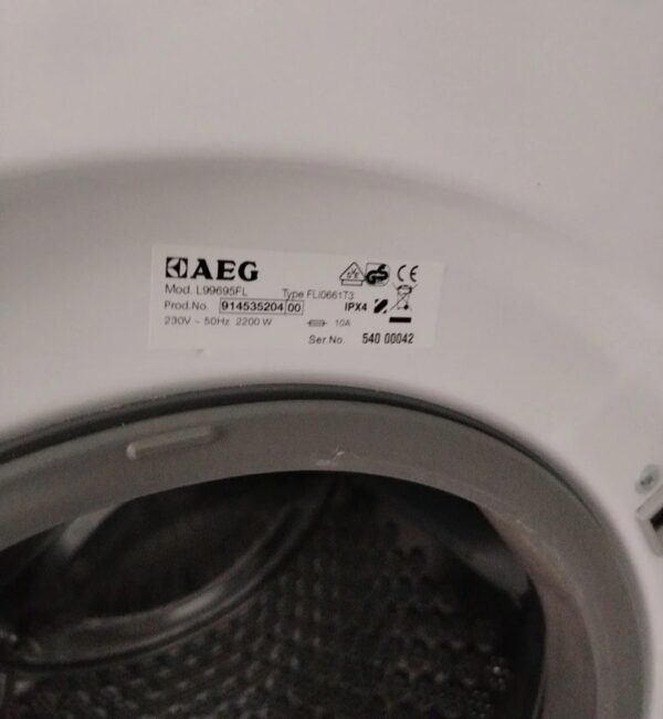 "AEG", polovna masina za ves, 9kg, 1600 rpm, garancija 6 meseci, prevoz ukljucen u cenu - Image 3