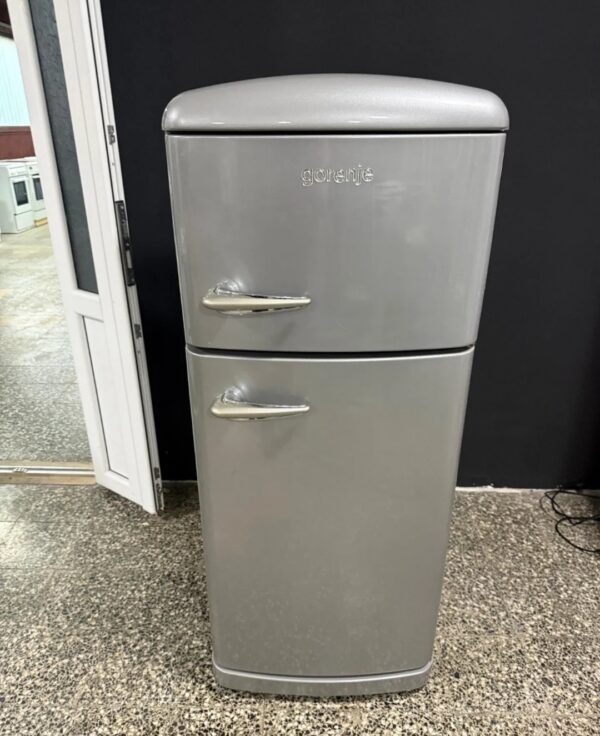 "GORENJE ",GERMANY, polovni Retro Silver Sivi kombinovani frižider, 146 cm, prevoz ukljucen u cenu - Image 7