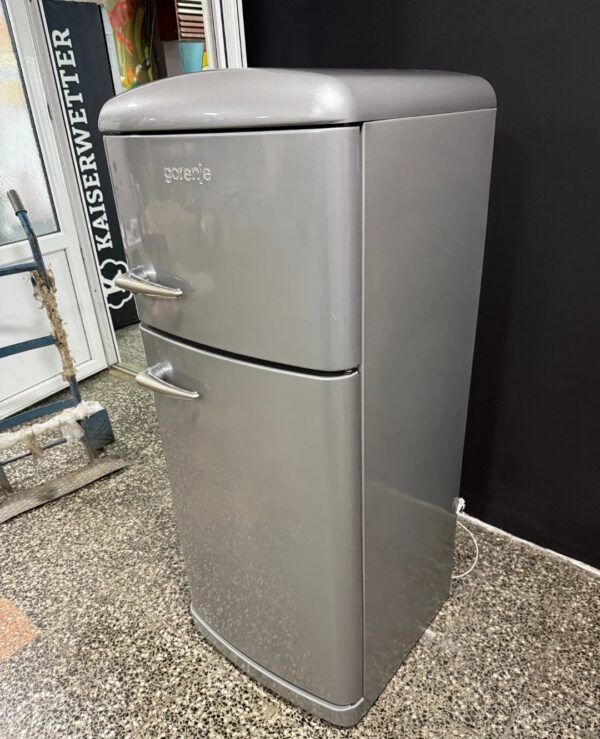 "GORENJE ",GERMANY, polovni Retro Silver Sivi kombinovani frižider, 146 cm, prevoz ukljucen u cenu - Image 6