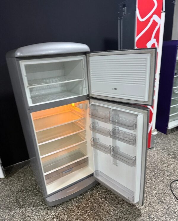"GORENJE ",GERMANY, polovni Retro Silver Sivi kombinovani frižider, 146 cm, prevoz ukljucen u cenu - Image 2
