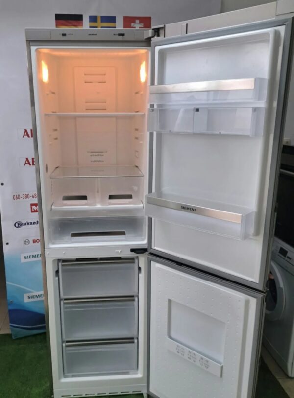 "SIEMENS XXL", polovan kombinovani frižider, 200x70 cm, OGROMAN, inox, A+++, uvoz Swiss, moguc prevoz uz dogovor - Image 2