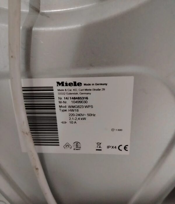 "Miele W1", polovna masina za pranje vesa, 8 kg, 1600rpm, A+++, garancija 6 meseci, prevoz ukljucen u cenu - Image 3