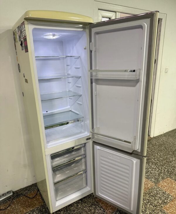 RETRO "Exquisit",  Germany Bež Créme polovan kombinovani frižider, 182x55, prevoz ukljucen u cenu - Image 6