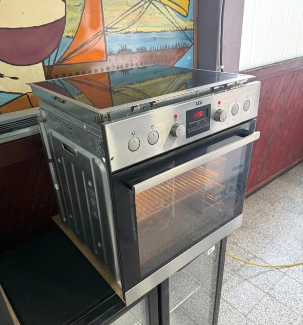 "AEG", GERMANY, polovvni inox komplet, rerna+ploča, extra šporet, 60 cm, prevoz ukljucen u cenu - Image 2
