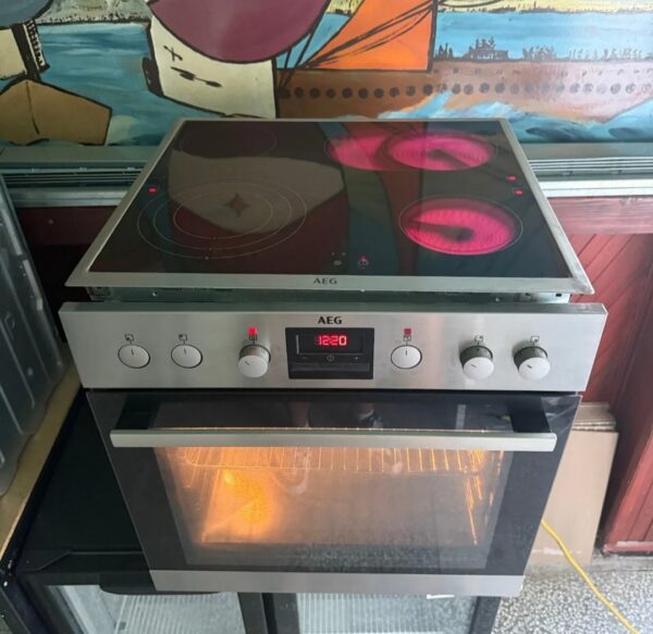 "AEG", GERMANY, polovvni inox komplet, rerna+ploča, extra šporet, 60 cm, prevoz ukljucen u cenu - Image 5
