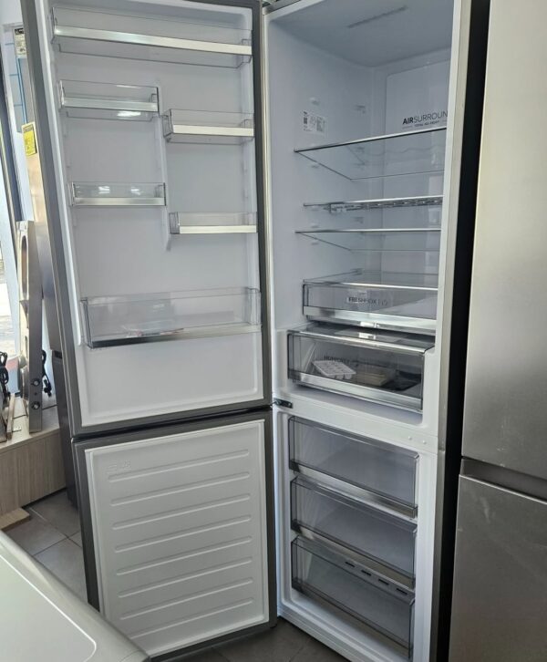 „Haier“, kombinovani frizider, inox, Total No Frost, 200 cm,  377 l. Garancija 25 meseci. Prevoz uključen u cenu. Rezervni delovi obezbeđeni 7 godina; moguć servis i posle isteka garancije. - Image 8