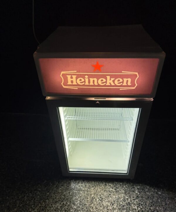 "HEINEKEN", BLACK polovna rashladna staklena vitrina, 85 cm, prevoz ukljucen u cenu - Image 3