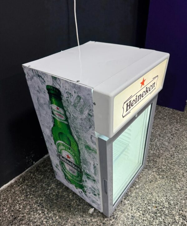 "HEINEKEN - ON ICE", polovna rashladna staklena vitrina, 85 cm, prevoz ukljucen u cenu - Image 2