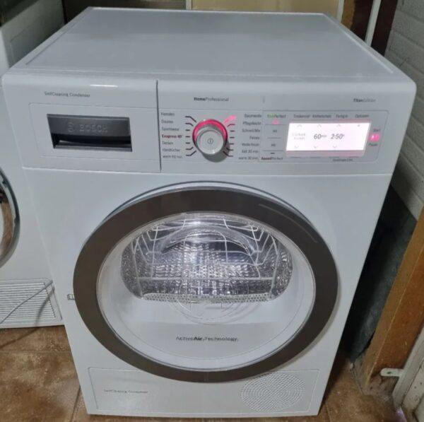 "Bosch Home Profesional", polovna masina za susenje vesa, uvoz CH, 8 kg, Toplotna Pumpa, touch, LED, sace, garancija 6 meseci, moguc prevoz