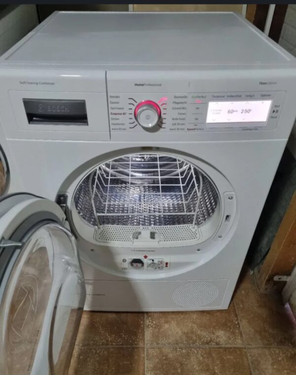 "Bosch Home Profesional", polovna masina za susenje vesa, uvoz CH, 8 kg, Toplotna Pumpa, touch, LED, sace, garancija 6 meseci, moguc prevoz - Slika 2