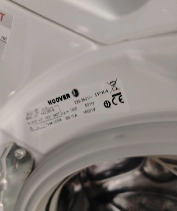"Hoover", polovna SLIM KOMBINOVANA masina(50 cm dubina), 1300 obrtaja, garancija 6 meseci,  prevoz ukljucen u cenu - Slika 3