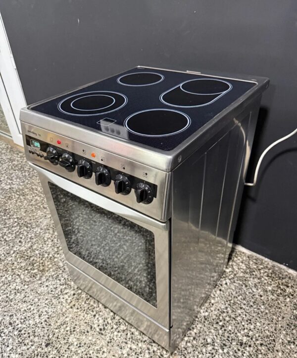 "PRIVILEG", GERMANY, inox polovan šporet, 50 cm, ravna ploča, Turbo,  monofazni, klizači u rerni, prevoz ukljucen u cenu - Slika 8