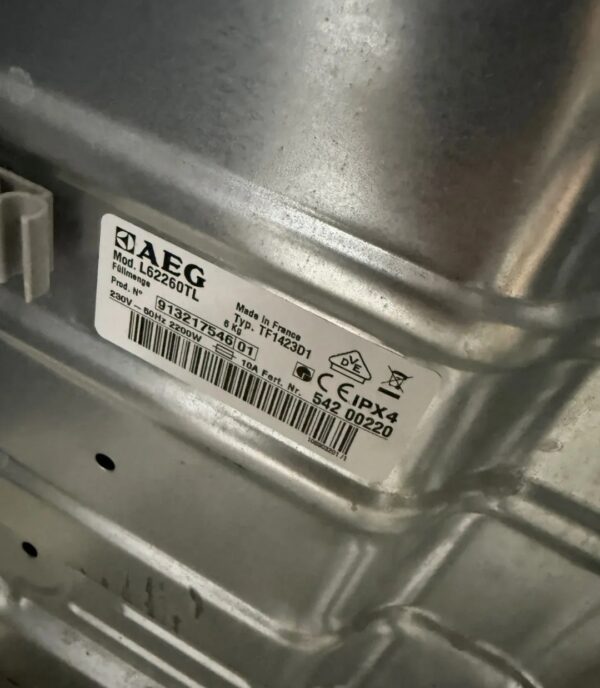 "AEG", GERMANY, polovna,Top Load punjenje odgore, 6kg 1200obrtaja, prevoz ukljucen u cenu - Slika 3