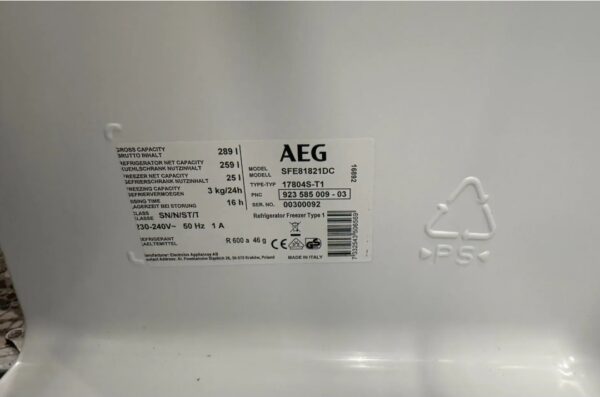 "AEG", GERMANY, 290lit., polovni ugradni frižider, prelep model, 177 cm, prevoz ukljucen u cenu - Slika 9