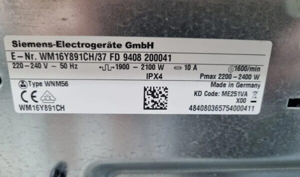 "Siemens", polovna ves masina,  8 kg, 1600 rpm, Automatsko doziranje, izuzetna, garancija 6 meseci, moguc prevoz - Slika 11