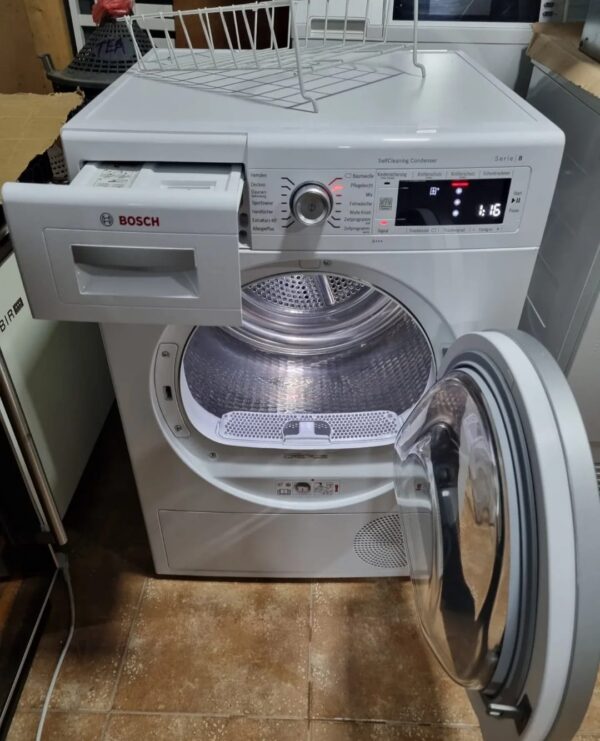"Bosch Serie 8", polovna masina za susenje vesa, kondenzaciona sa toplotnom pumpom, garancija 6 meseci, moguc prevoz, uvoz CH - Slika 3