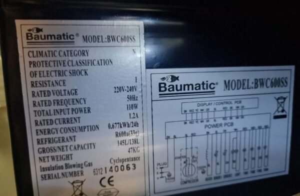 "Baumatic", polovni vinski frizider, 2 odvojene zone hladjenja, garancija 6 meseci, moguc prevoz, uvoz CH - Slika 7
