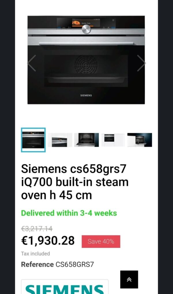 "Siemens", polovna ugradna kombinovana rerna, klasicni i parni programi, meni na srpskom, 45x60cm, garancija 6 meseci, moguc prevoz, uvoz CH - Slika 10