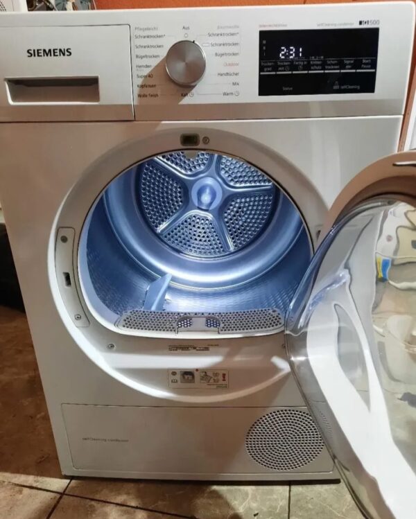 "Siemens IQ500", polovna masina za susenje vesa, 8kg, kondenzaciona sa pumpom, SelfCleaning, zastita od guzvanja vesa, garancija 6 meseci, moguc prevoz - Slika 2