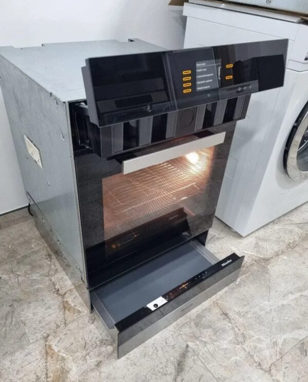 "Miele Dgc 6660", polovna ugradna kombinovana rerna sa grejnom fiokom, 77x55x58cm, garancija 6 meseci, moguc prevoz, uvoz CH - Slika 3
