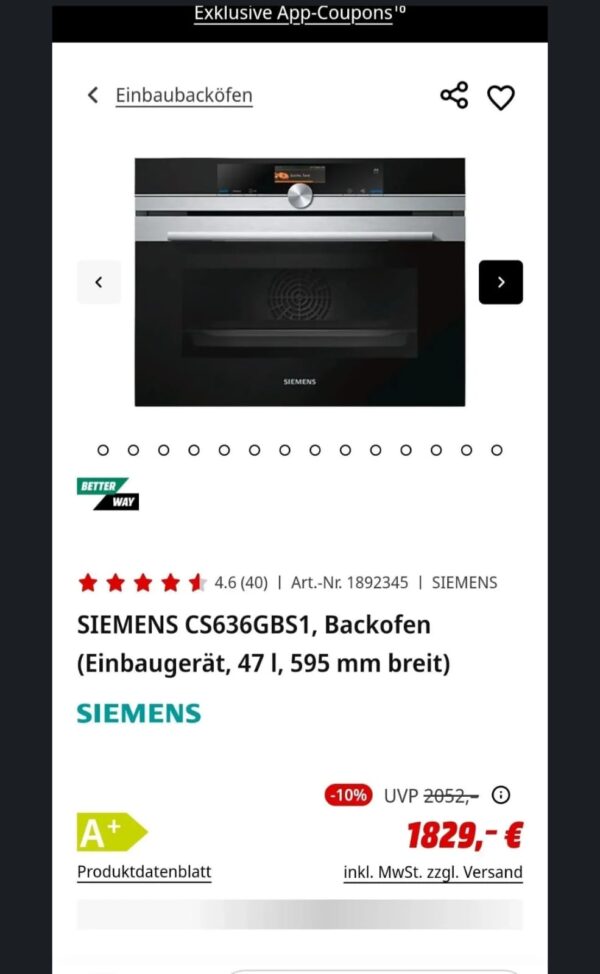 "Siemens", polovna ugradna kombinovana rerna, 45x60cm, garancija 6 meseci, moguc prevoz, uvoz CH - Slika 10